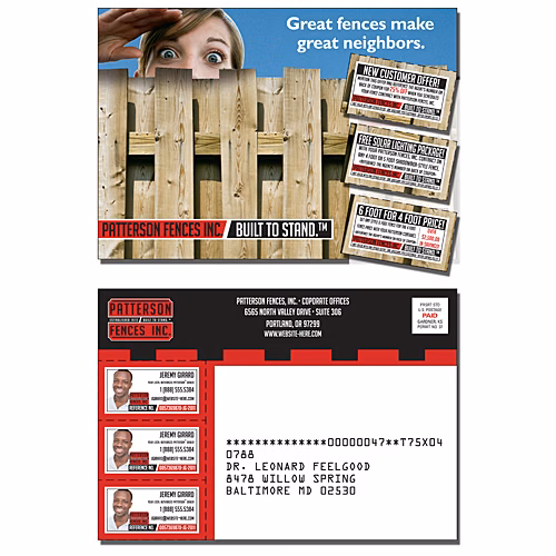 Laminated Card with Coupons (3 Count) - 5x3.5 - 14 pt.