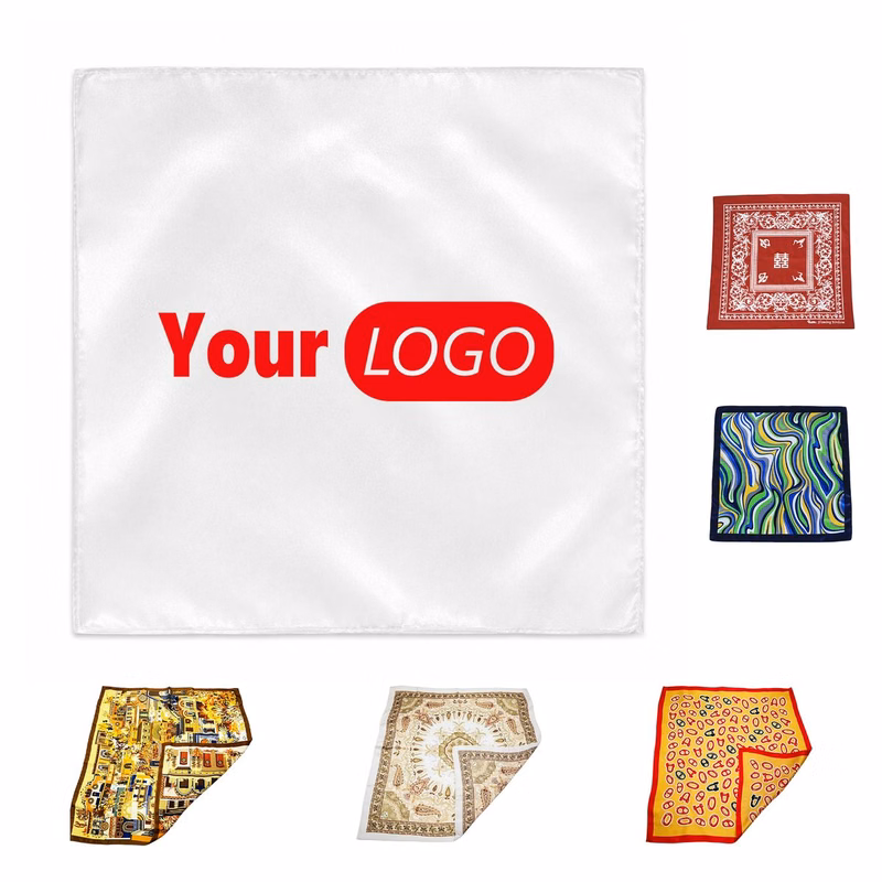 Custom Printed Silky Feel Square Scarf