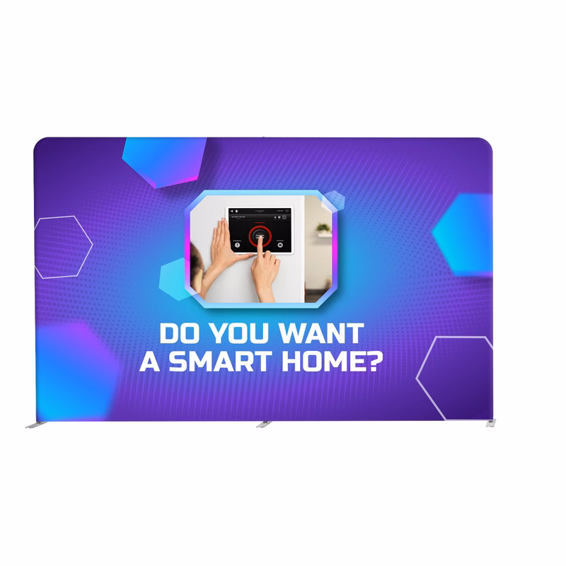 12ft Straight Fabric Display Wall - Fabric Only 1 Side Imprint