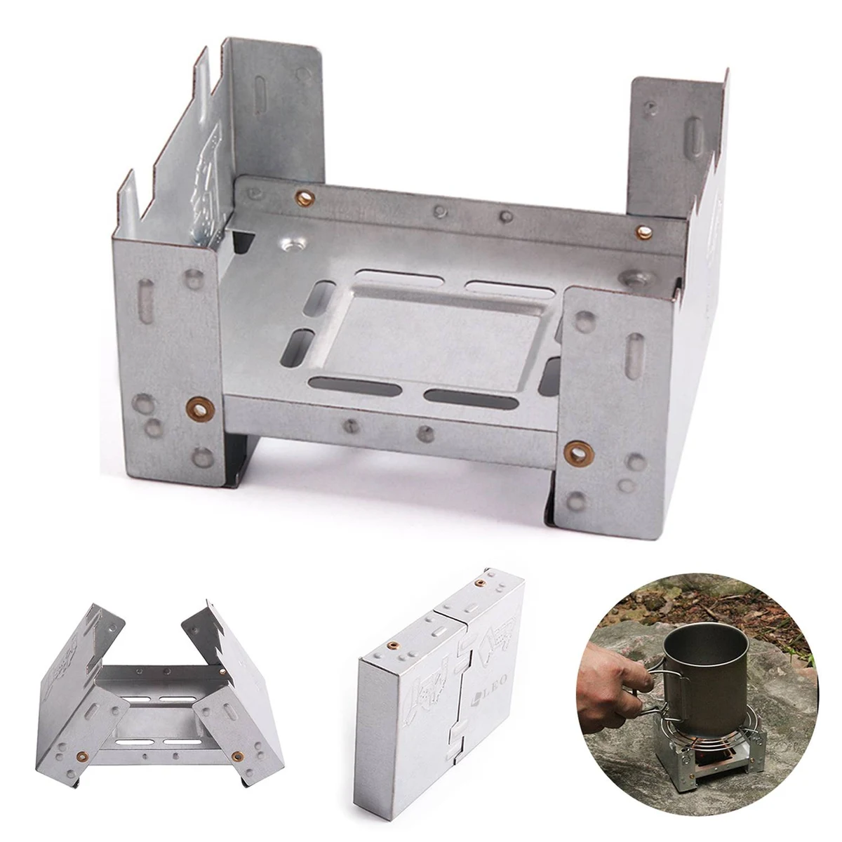 Camping portable solid alcohol stove 1