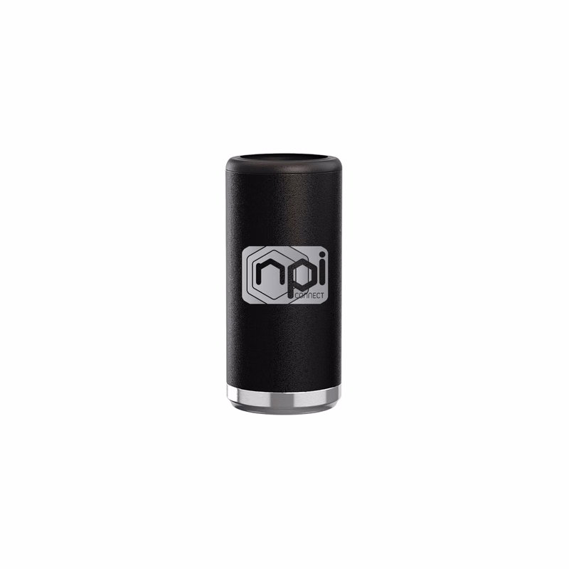 12 Oz. Black Maars Stainless Steel Skinny Can Cooler