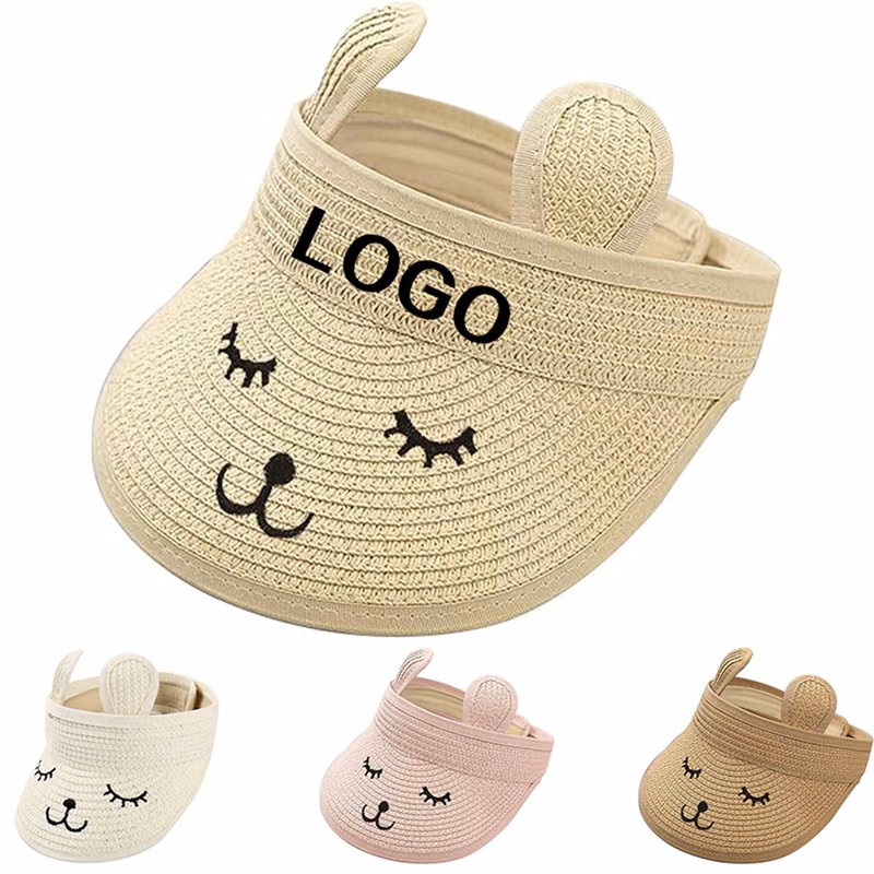 Toddler Wide Brim Cute Bunny Straw Hat