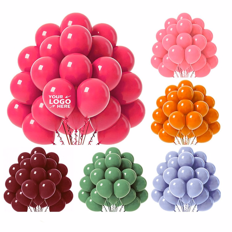 Custom 10-Inch Pastel Latex Balloons