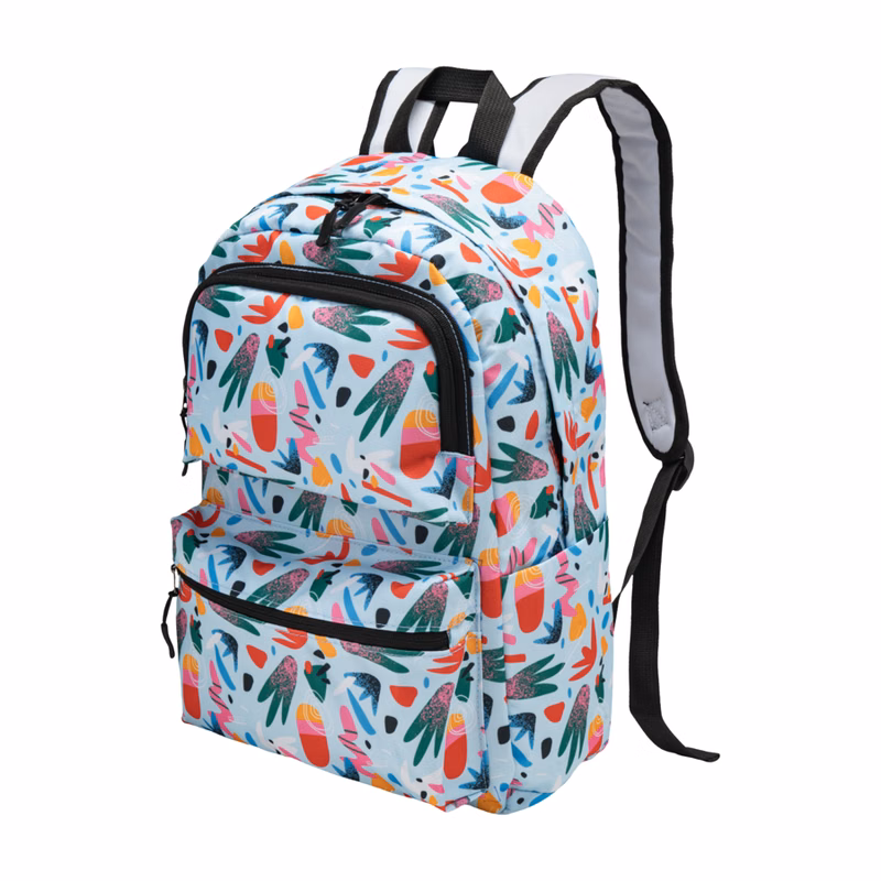 Premium Sublimation Backpack w/ 2 Zippered Pockets