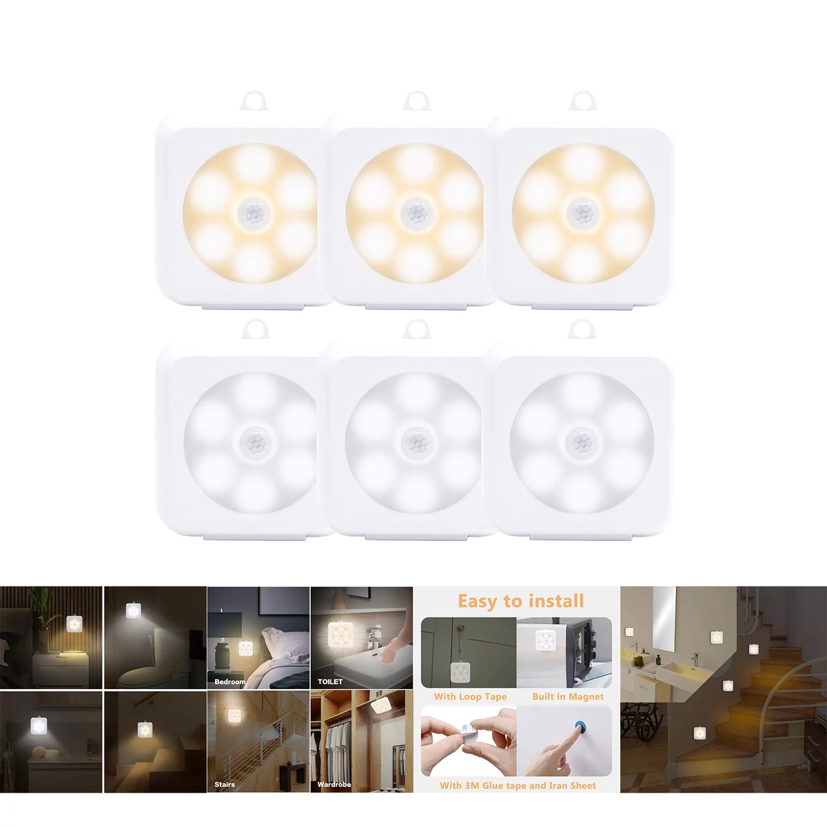 LED Motion Sensor Closet Cabinet Light 1