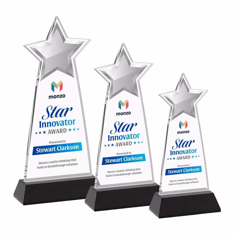 Starlite VividPrint™ Award on Hartford Base - Black