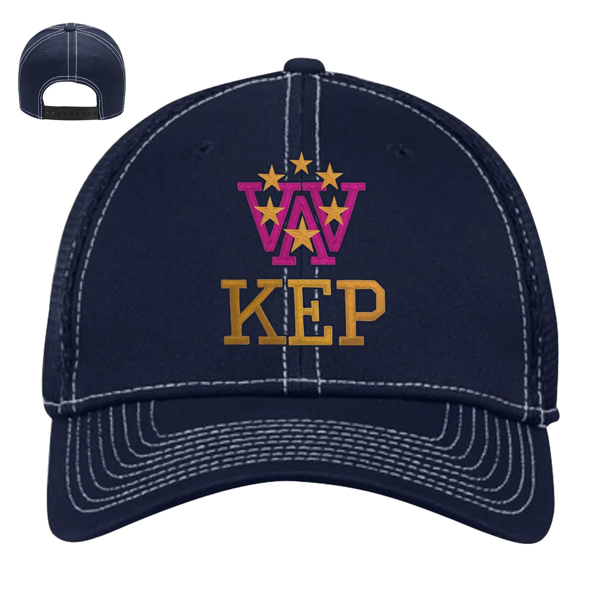 Cotton Twill Adjustable Trucker Baseball Cap 1