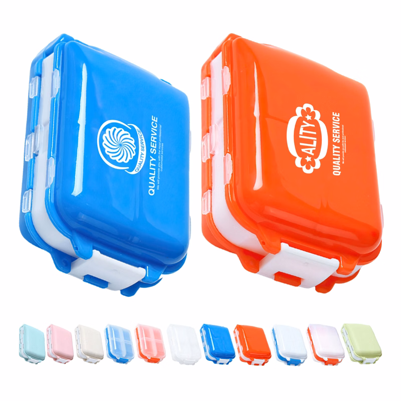 Double-Layered Ten-Compartments Pill Storage Box