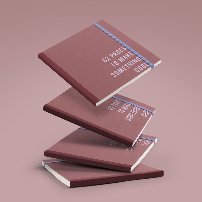 SQUARE NOTEBOOK - LARGE -TAPE - SOLID COVER