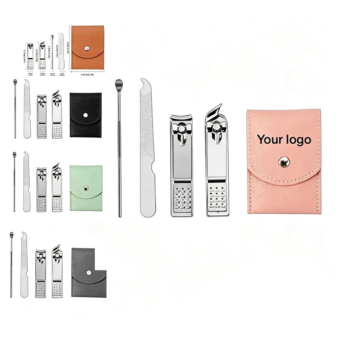 4-in-1 Professional Nail Grooming Manicure Pedicure Tool Kit 1