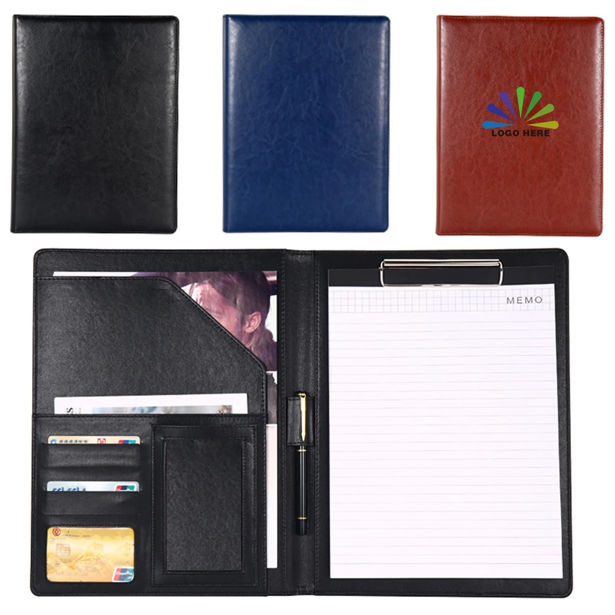 PU Leather Multi Pocket with Notepad 1