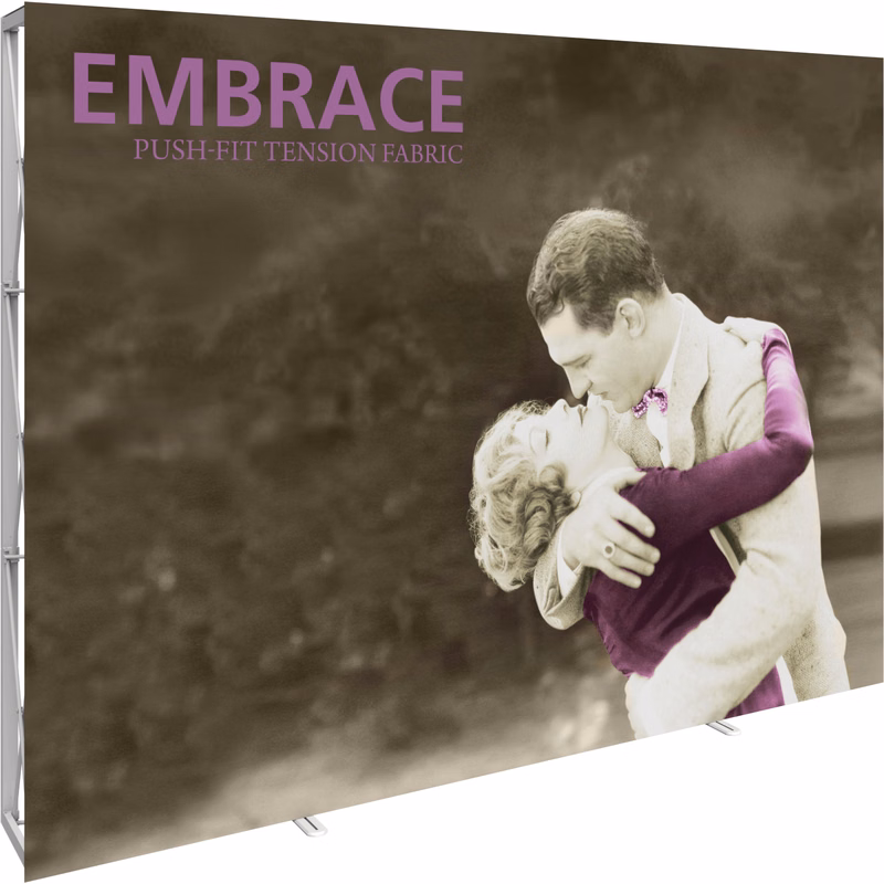 Embrace 10ft. Full Height Display W/Front Graphic