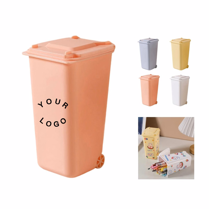 Desk Organizer in the Shape of a Trash Can