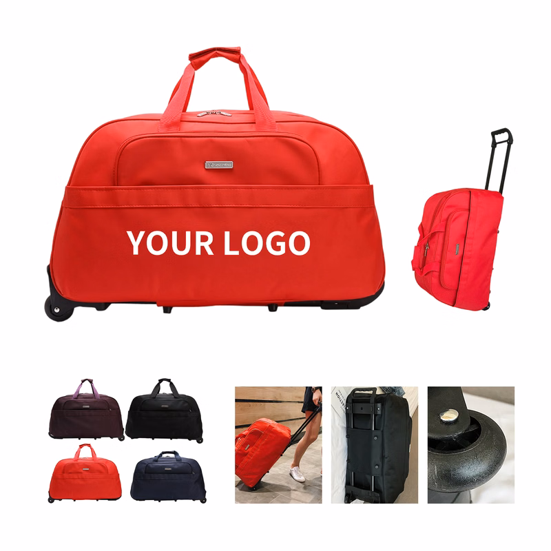 24 Liter Wheeled Rolling Duffel Nylon Carry On 22.9" Length x 8.7" Width x 13" Height