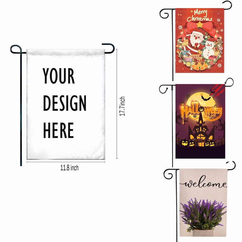 Custom Linen Garden Flag MOQ 30PCS