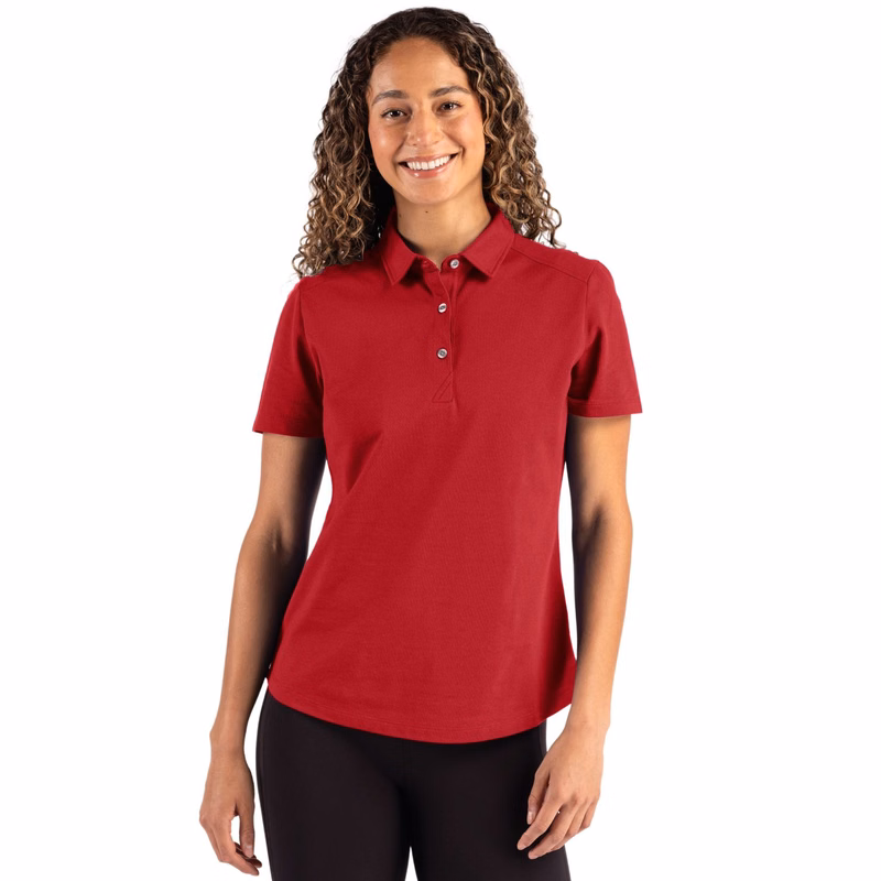 Cutter & Buck Advantage Refresh Recycled Cotton-Blend Pique Womens Polo