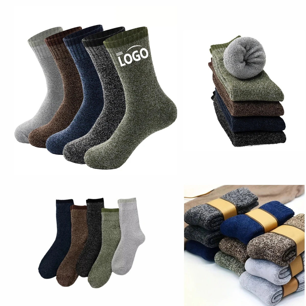 Solid Color Casual Winter Socks MOQ 10pcs 1