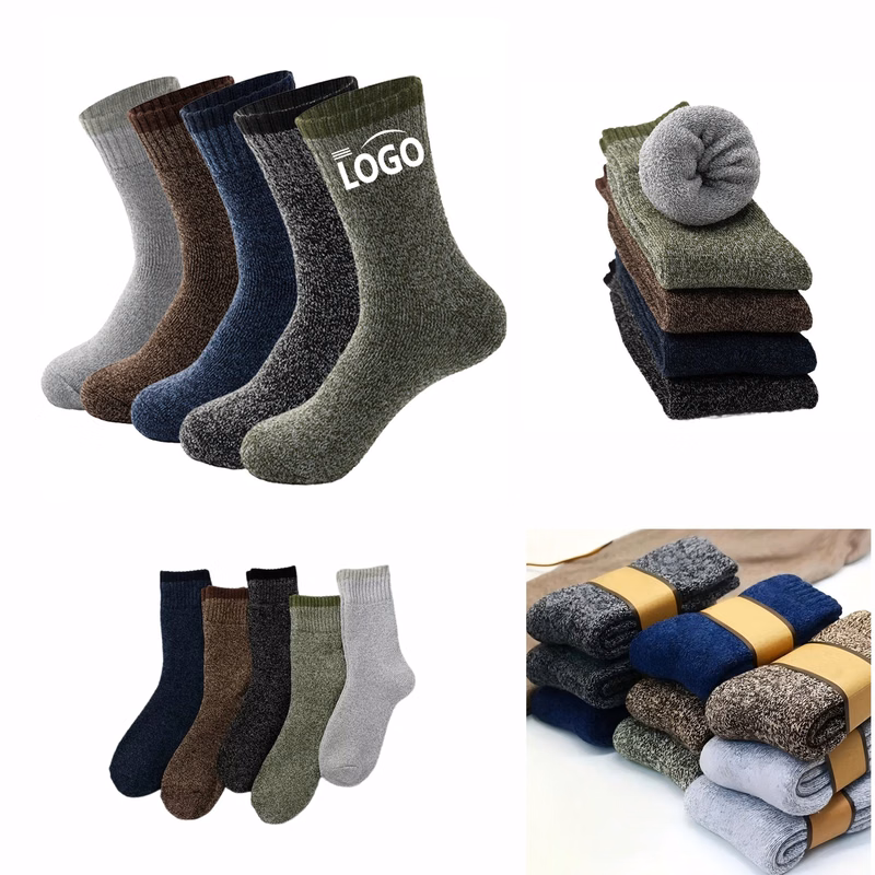 Solid Color Casual Winter Socks MOQ 10pcs