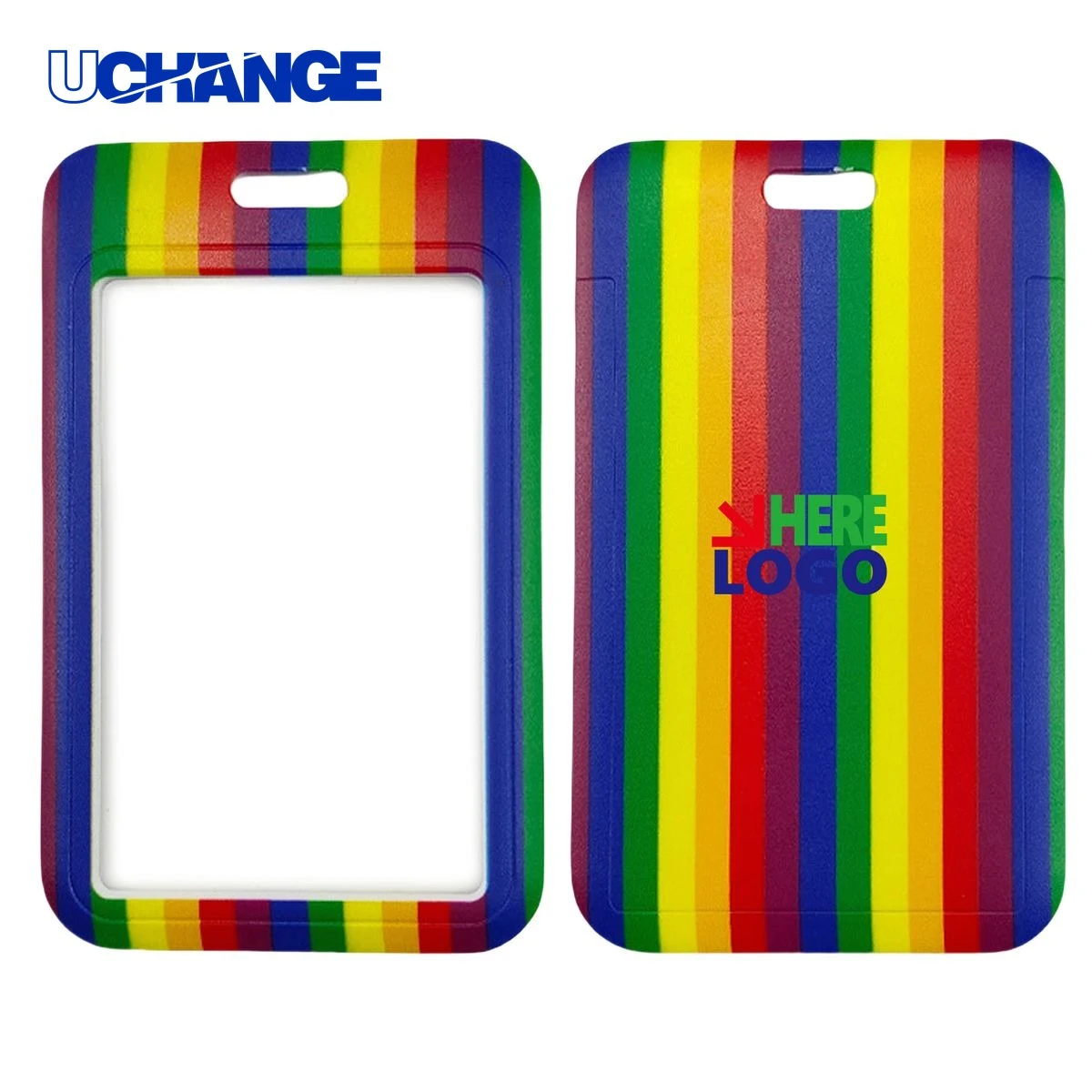 Rainbow ID Card Badge Holder 1