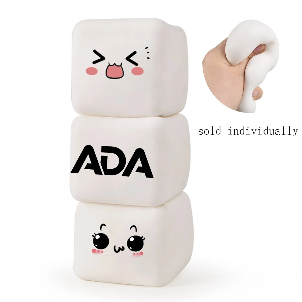 Squeeze TPR Stress Relief Cube Toy 1