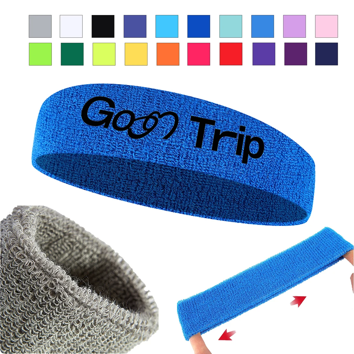 Multi Colored Towel Headband 1
