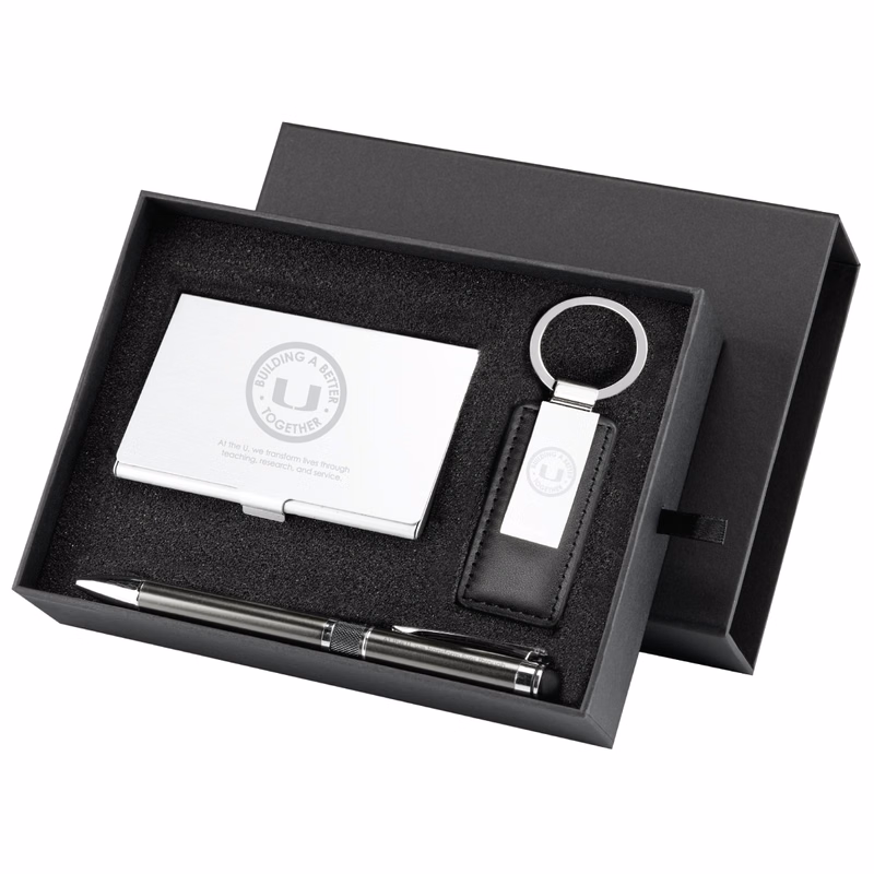 Embassy Card Holder Pen and Keyring Gift Set