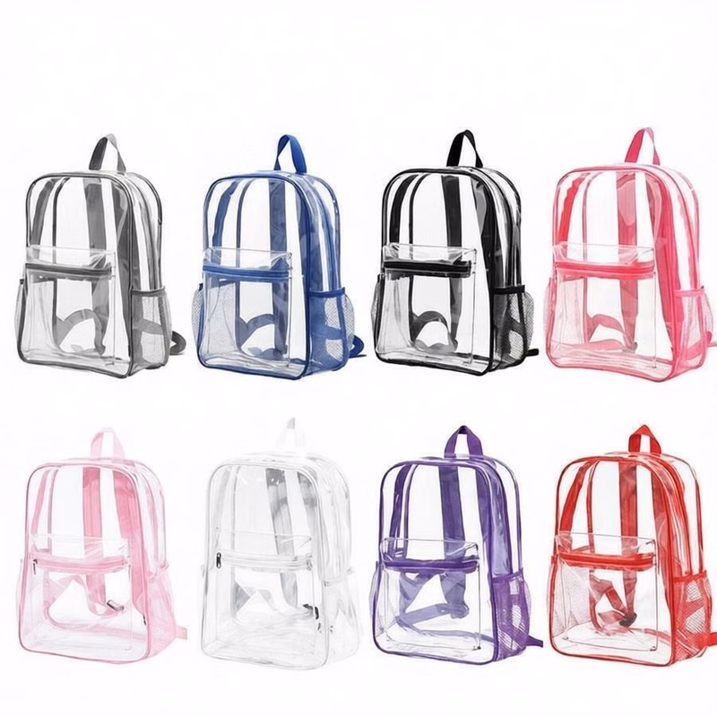 Multi-Function PVC Clear Transparent Backpack