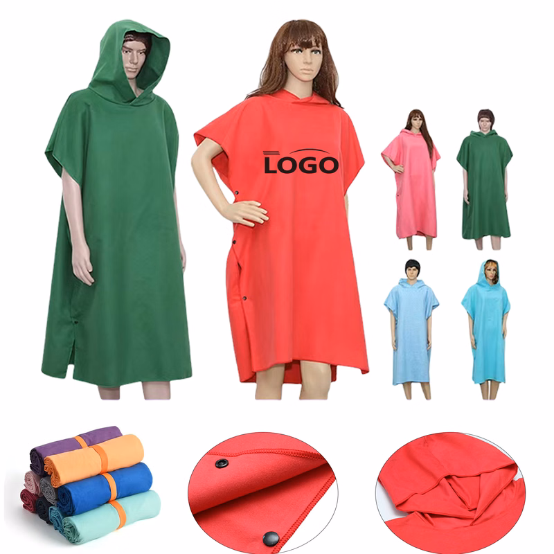 Microfiber Surf Poncho Beach Cape Bathrobe