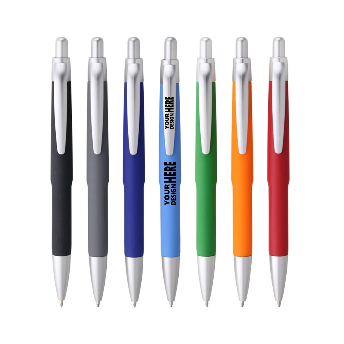 Spray Coated Barrel Promotional Ballpoint Pen 1