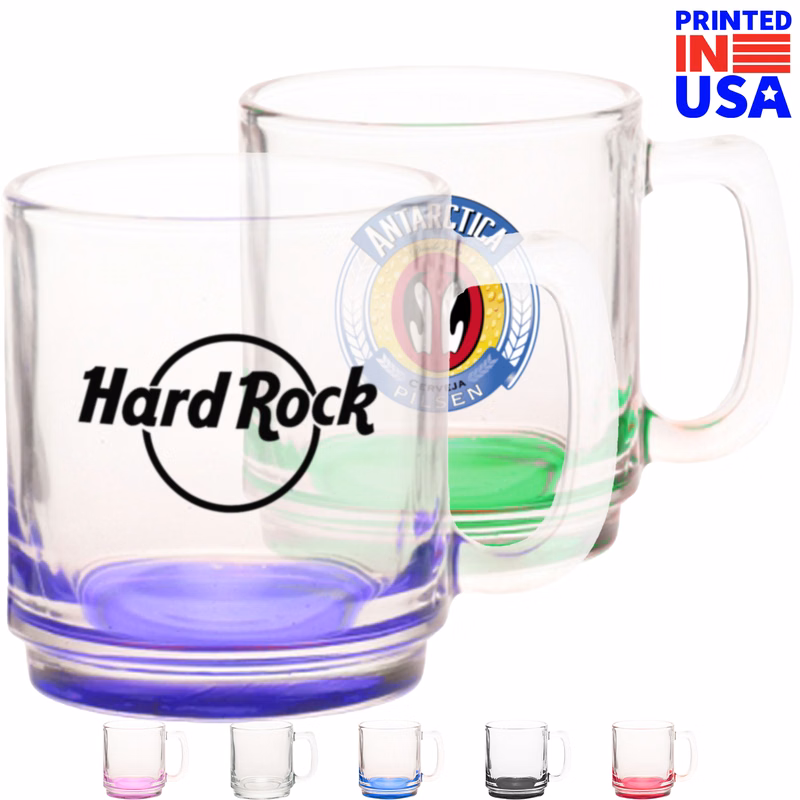 9 oz. Classic Glass Coffee Mug w/ Custom Logo