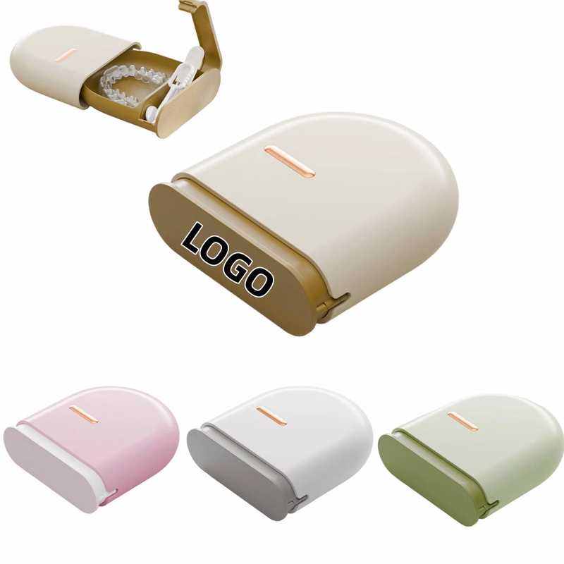 Portable Denture Tooth Orthodontic Cleaner Storage Box