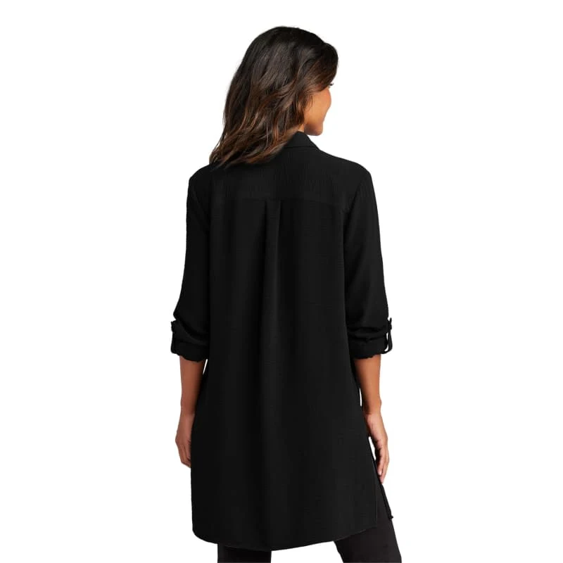 Port Authority Ladies Textured Crepe Long Tunic 1
