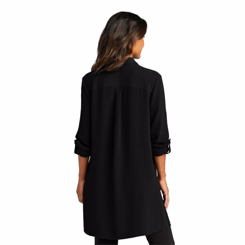 Port Authority Ladies Textured Crepe Long Tunic