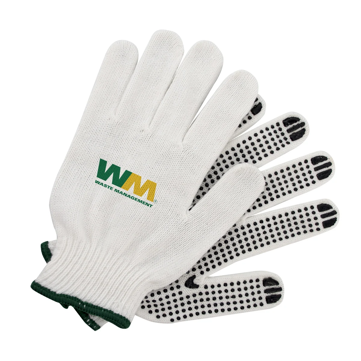 Cotton Work Gloves w/ Rubber Grip Dots 1