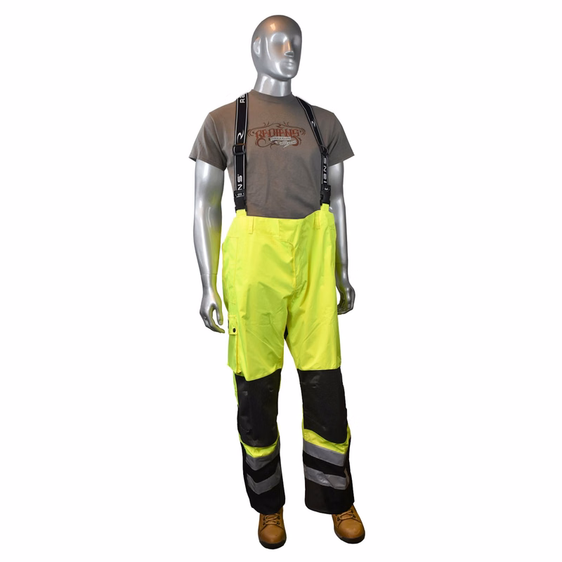 Radians Heavy Duty Rip Stop Waterproof & Breathable Pants w/Bib