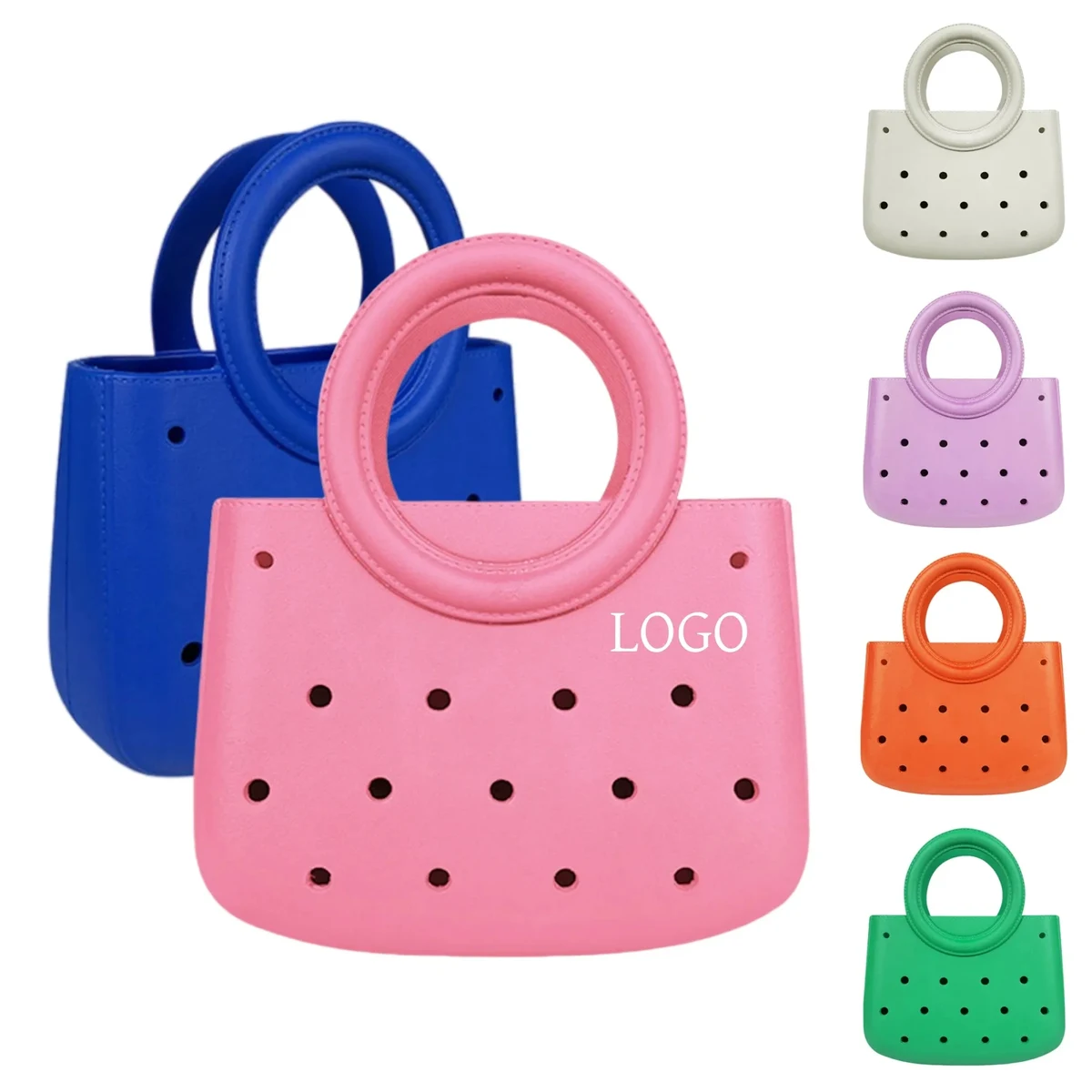 Waterproof EVA Beach Tote Bag with Hole 1