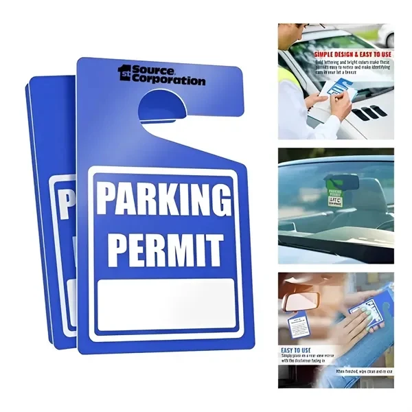 Custom PVC Parking Permit Hang Tags with Dry Erase Design — Campus Security Management 1