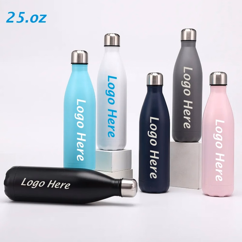 25oz Double Walled Stainless Steel Metal Water Bottles