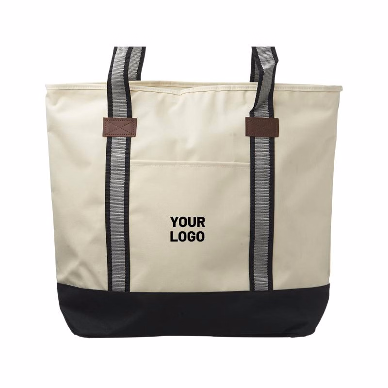 Large Sea Coast Polyester Tote Bag