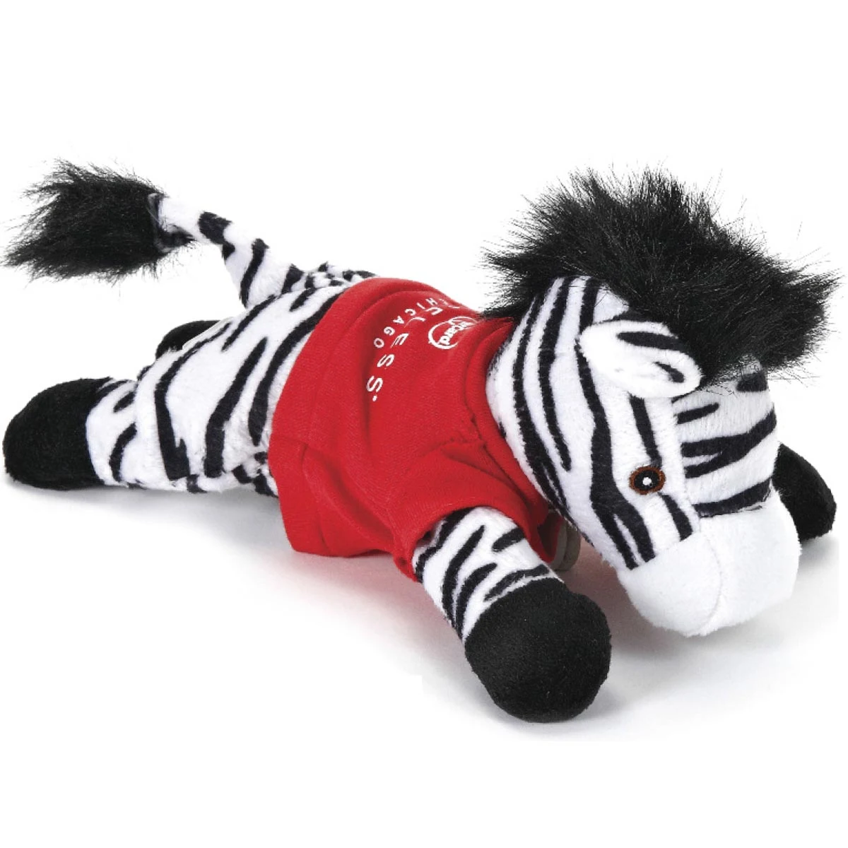 So Soft 8" Laying Beanie Animal- Zebra 1