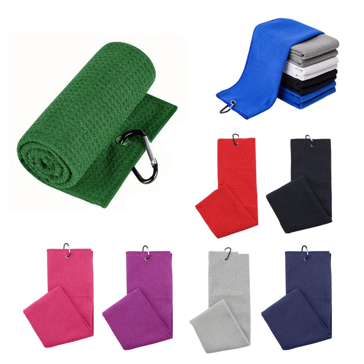 15 inch x 23 Inch Waffle Golf Towel 1