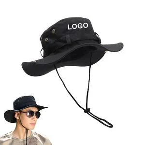 Sun Protection Wide Brim Bucket Hat 1