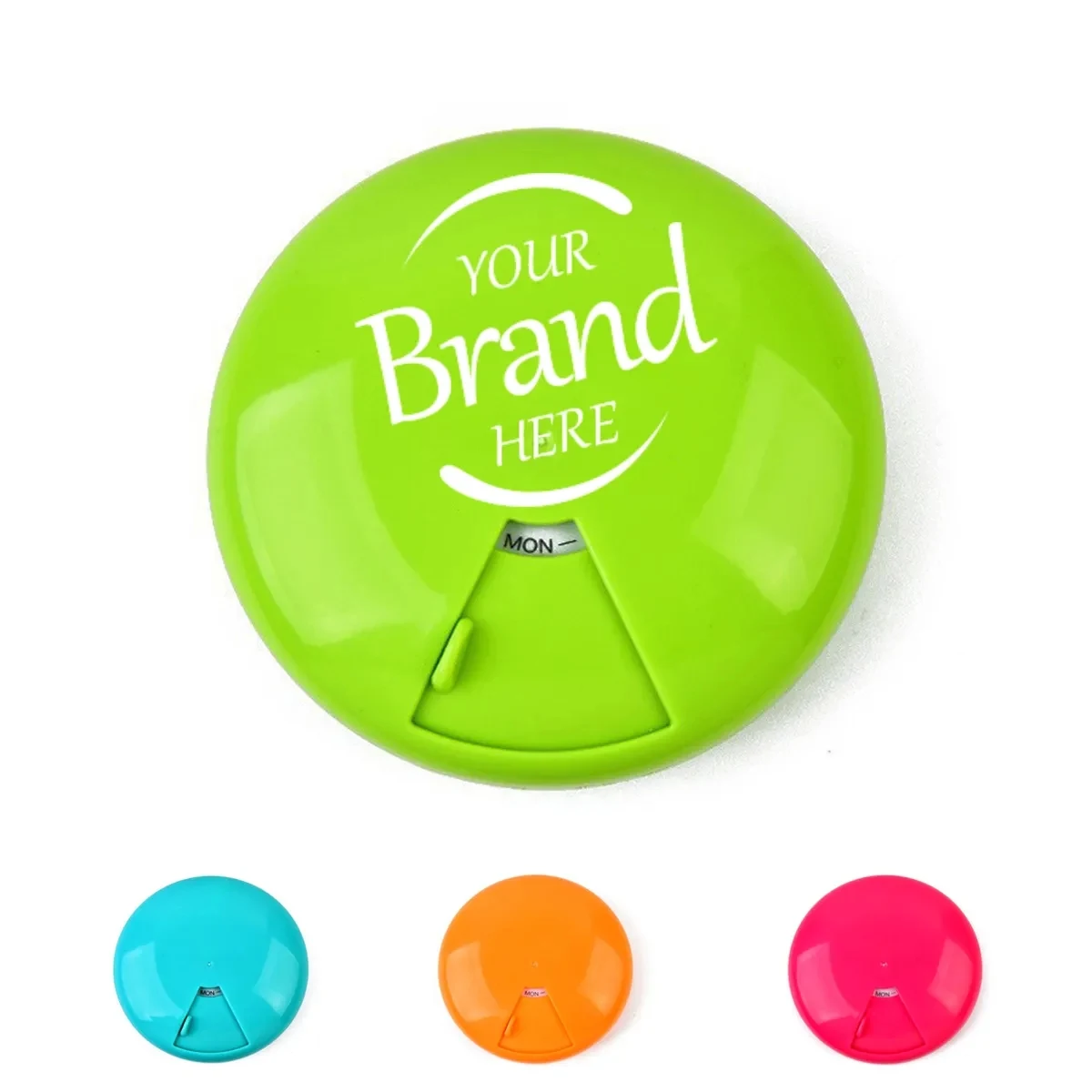 Round Shape Rotating Weekly Pill Case 1