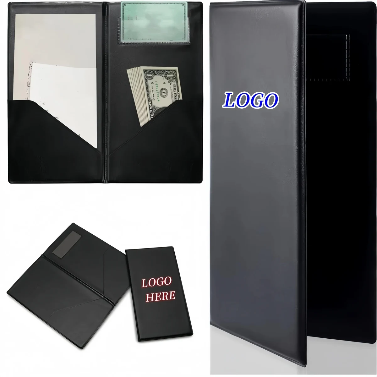 Full Color Restaurant Check Presenters With Card Holder 1