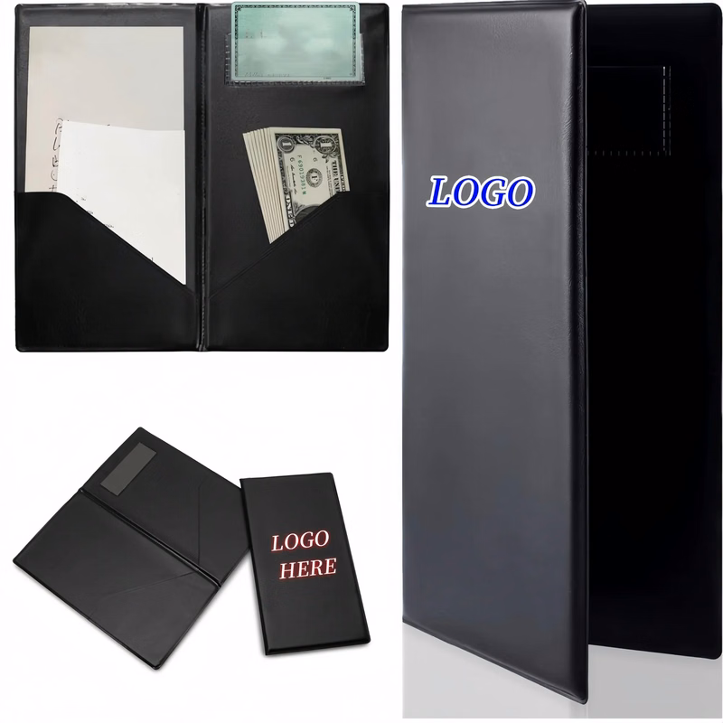 Full Color Restaurant Check Presenters With Card Holder