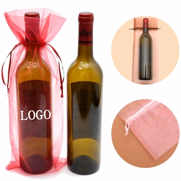 Organza Drawstring Wine Bags