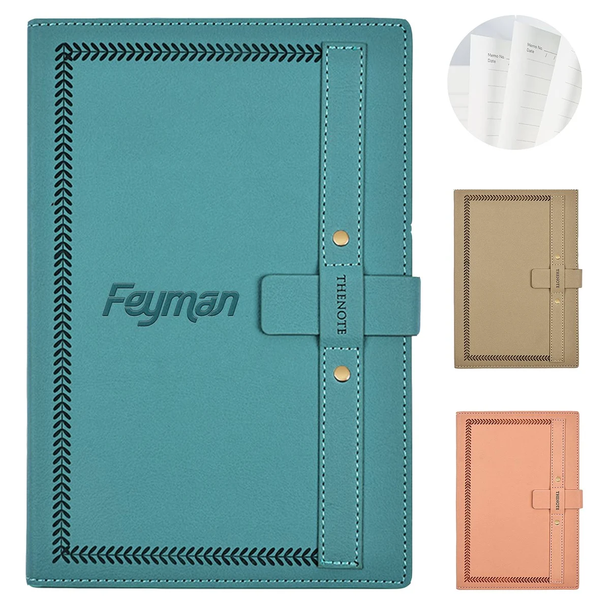 A5 PU Leather Lined Thick Notebook 1