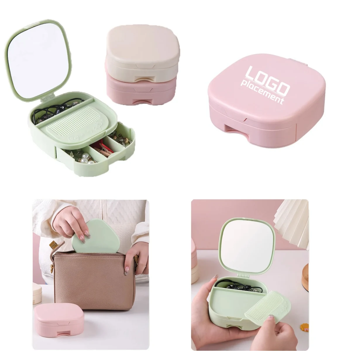 Customized portable comb storage box 1