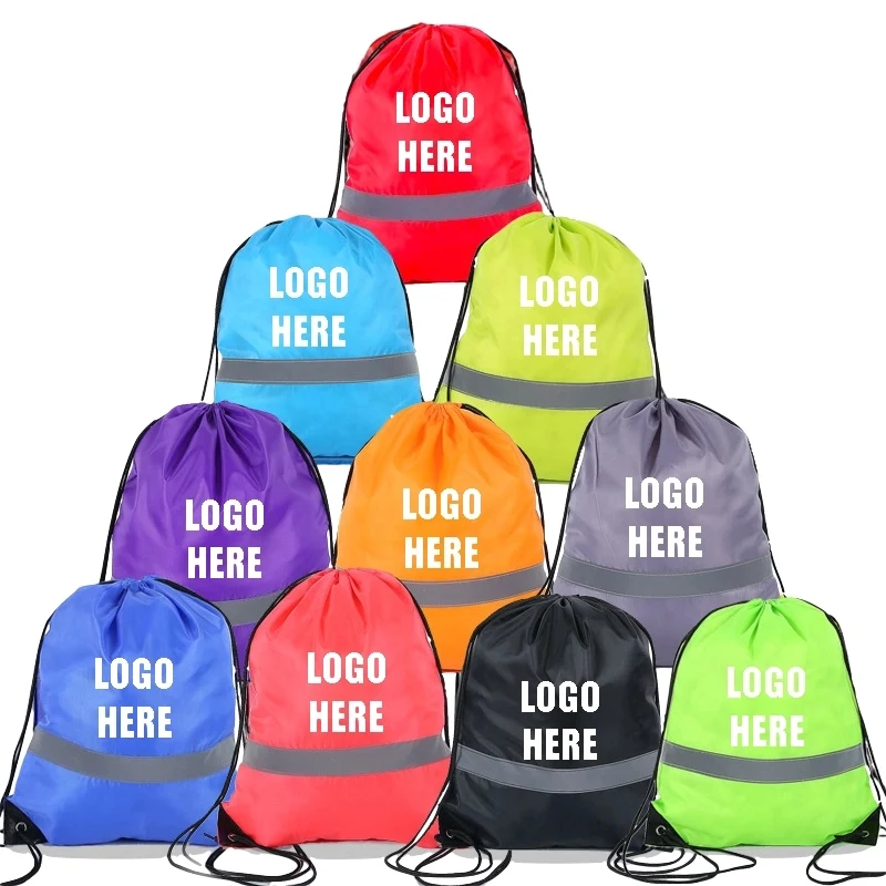 Custom 210 D Polyester Drawstring Bag 1