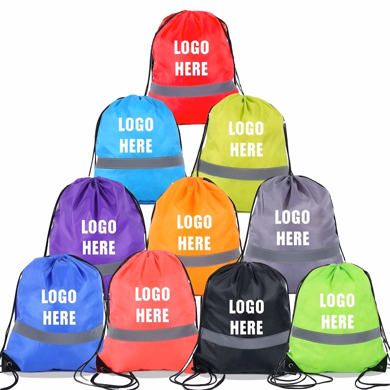 Custom 210 D Polyester Drawstring Bag